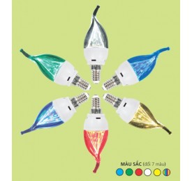 BÓNG NẾN HÌNH THÁP 3W  - 048