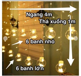 Đèn chớp màn banh thả - 6 lơn 6 nhỏ 